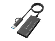 Conceptronic BIAN10B kortläsare USB 3.2 Gen 1 (3.1 Gen 1) Type-A/Type-C Svart