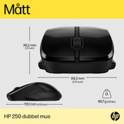 HP 250 dubbel mus