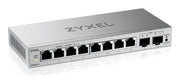 Zyxel GS1200-10v3 hanterad L2 Gigabit Ethernet (10/100/1000) Skrivbord Grå