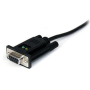 StarTech.com USB till nollmodem RS232 DB9 seriell DCE-kabeladapter med 1 port och