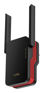 Cudy RE3000 nätverksförlängare Nätverksrepeater Svart - Wi-Fi 6