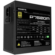 GIGABYTE P750GM strömförsörjningsenheter 750 W 20+4 pin ATX ATX Svart