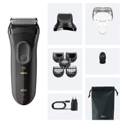 Braun 3000BT Folierakapparat Trimmer Svart