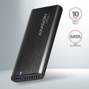Axagon EEM2-SBC externes Gehäuse für M.2 SSDs USB-C 3.2 Gen 2
