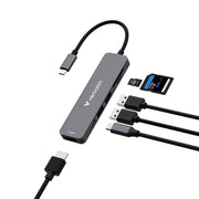 Verbatim 32156 gränssnittshubbar USB 3.2 Gen 1 (3.1 Gen 1) Type-C 5000 Mbit/s Grå
