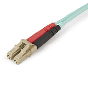 StarTech.com Aqua OM4 Duplex fiberoptisk kabel i multiläge -