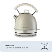 Ariete 2877/03 vattenkokare 1,7 l 2000 W Beige