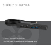 CLUB3D CSV-2555 dockningsstationer för bärbara datorer Kabel Svart