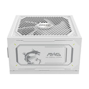 MSI MAG A1000GL PCIE5 WHITE strömförsörjningsenheter 1000 W 24-pin ATX Vit