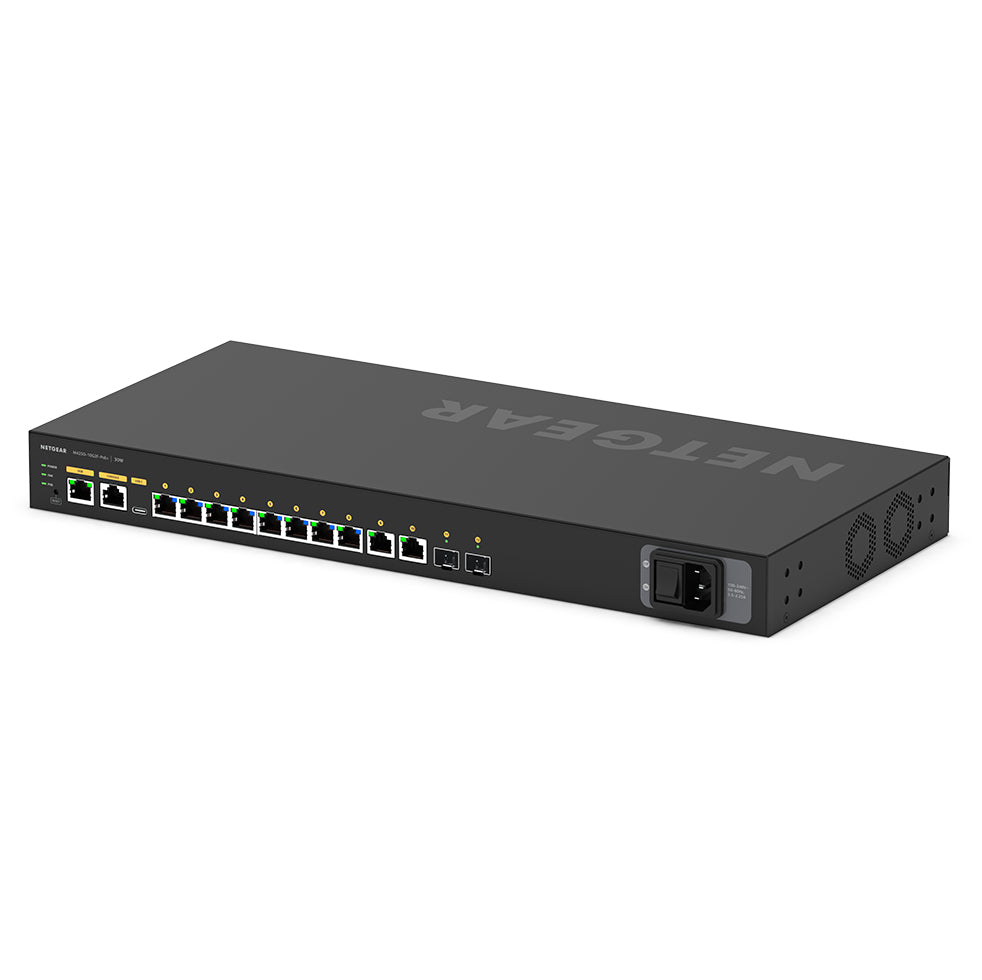NETGEAR GSM4212P hanterad L2/L3 Gigabit Ethernet (10/100/1000) Strömförsörjning via Ethernet (PoE) stöd 1U, bild 2