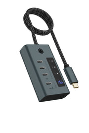 ICY BOX IB-HUB1454-C31 USB 3.2 Gen 1 (3.1 Gen 1) Type-C 10000 Mbit/s Blå