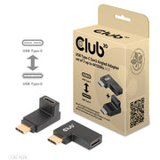 CLUB3D CAC-1528 kabelomvandlare (hane/hona) USB C Svart