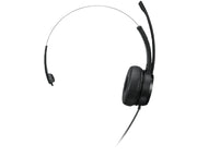 Lenovo 100 Mono Headset Kabel Huvudband Kontor/callcenter USB Type-A Svart