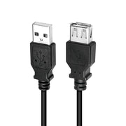 LogiLink CU0010B USB-kablar USB 2.0 2 m USB A 0,48 Gbit/s Svart