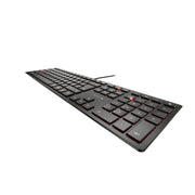 CHERRY KC 6000 Slim tangentbord Universal USB AZERTY Belgiskt Svart