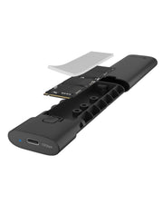 ICY BOX Spade Case 1806 SSD-inkapsling Svart M.2