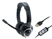 Conceptronic POLONA Headset Kabel Huvudband Samtal/musik USB Type-A Svart