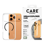 PanzerGlass CARE by Urban Explorer Case Transparent w. Black MagSafe iPhone 17 Pro