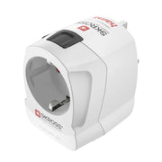 Hama 00223477 reseadaptrar Modulär Typ C (Europlug) + typ F Vit