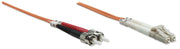 Intellinet 3.0m LC-ST M/M InfiniBand och fiberoptisk kabel 3 m Orange