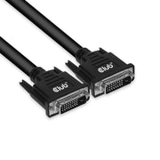 CLUB3D CAC-1220 DVI-kabel 10 m DVI-D Svart