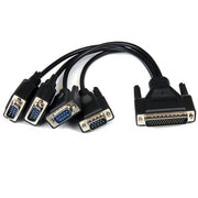 StarTech.com PCI express PCIe seriellt kombokort med 4 portar