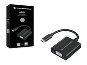 Conceptronic ABBY05B USB-grafikadapter 1920 x 1080 pixlar Svart