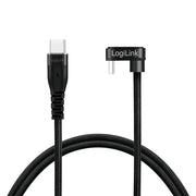LogiLink CU0191 USB-kablar USB 2.0 2 m USB C 0,48 Gbit/s 60 W Svart