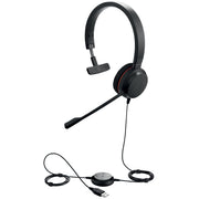 Jabra Evolve 20 Headset Kabel Huvudband Kontor/callcenter USB Type-A Svart