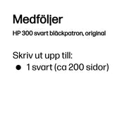 HP 300 svart bläckpatron