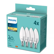 Philips Kronljus 40 W B35 E14 x4