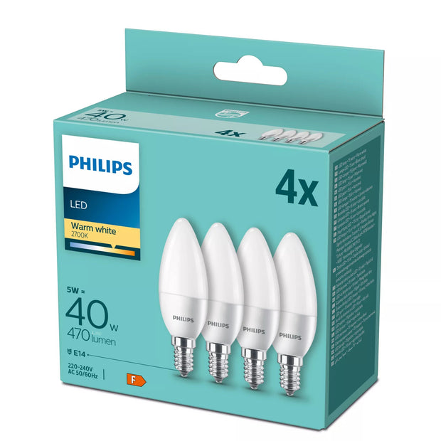 Philips Kronljus 40 W B35 E14 x4, bild 2