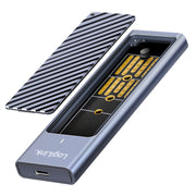 LogiLink UA0435 Hölje för lagringsenheter SSD-inkapsling Grå M.2