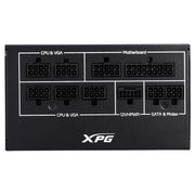 XPG COREREACTOR II 850W strömförsörjningsenheter 20+4 pin ATX Svart