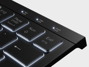 KeySonic KSK-5010ELC (DE) tangentbord Hem USB QWERTZ tyska Svart