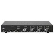 Techly IDATA DP-KVM4 KVM-switchar Rackmontering Svart