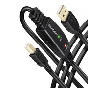 Axagon ADR-215B USB 2.0 A-M -> B-M active connecting/repeater cable 15m