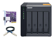 QNAP TL-D400S Hölje för lagringsenheter HDD- / SSD kabinett Svart