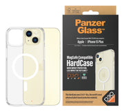 PanzerGlass HardCase Transparent w. White MagSafe & D3O iPhone 15 Plus
