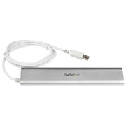 StarTech.com Kompakt USB 3.0-hubb med 7 portar och inbyggd kabel