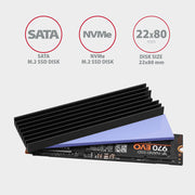 Axagon CLR-M2L6 kylsystem för dator M.2 NVMe SSD