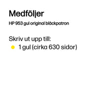 HP 953 gul original bläckpatron