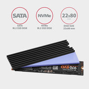 Axagon CLR-M2L3 kylsystem för dator M.2 NVMe SSD