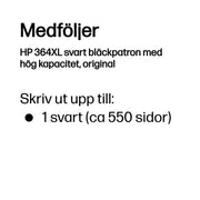 HP 364XL svart bläckpatron med hög kapacitet