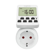 LogiLink ET0014 elektriska tidtagarur Vit Daglig timer/veckotimer