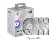 MSI MAG F120 ARGB WHITE x3 Datorväska Fan