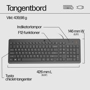 HP 150 trådbunden mus och tangentbord