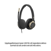HP Poly Mission 825 trådat USB-stereoheadset