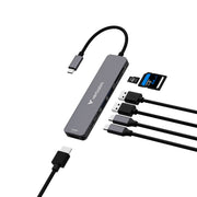 Verbatim 32158 gränssnittshubbar USB 3.2 Gen 1 (3.1 Gen 1) Type-C 5000 Mbit/s Grå