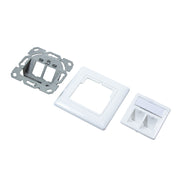 LogiLink NK4020 eluttag 2 x RJ-45 Vit